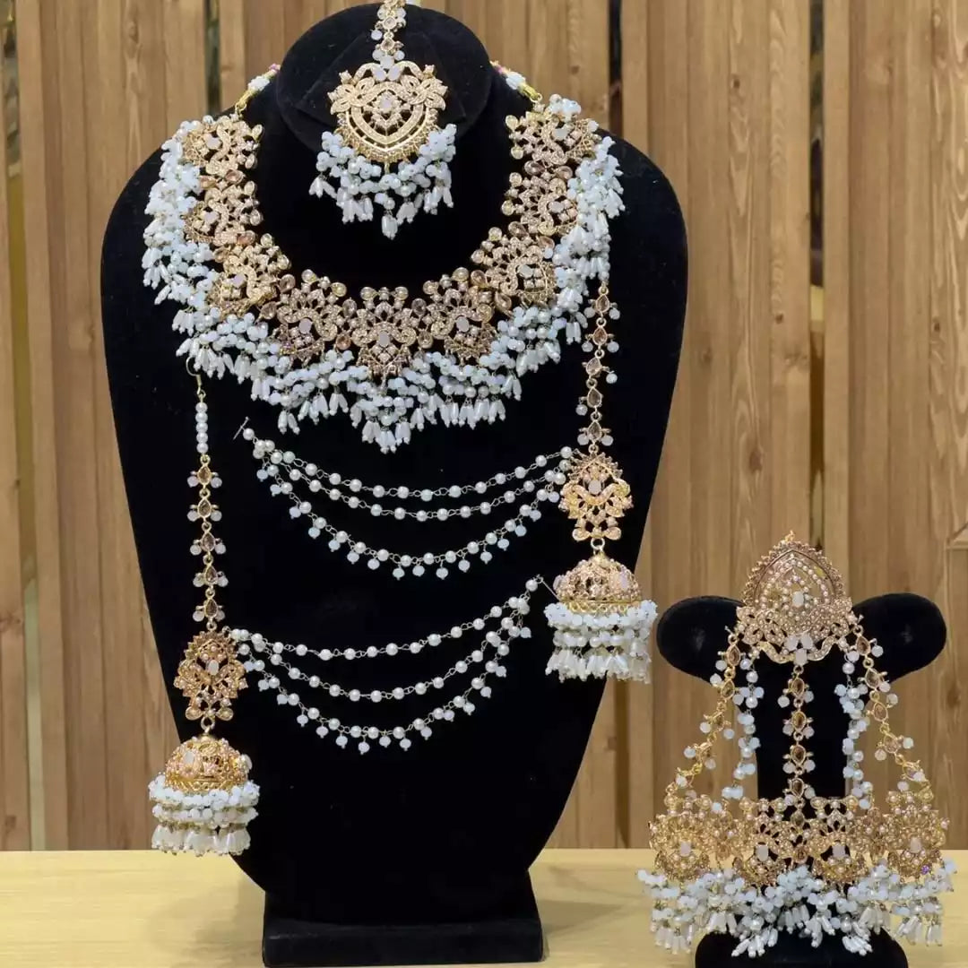 Noratan bridal set with jhumar