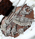 Double dholna bridal set with jhumar