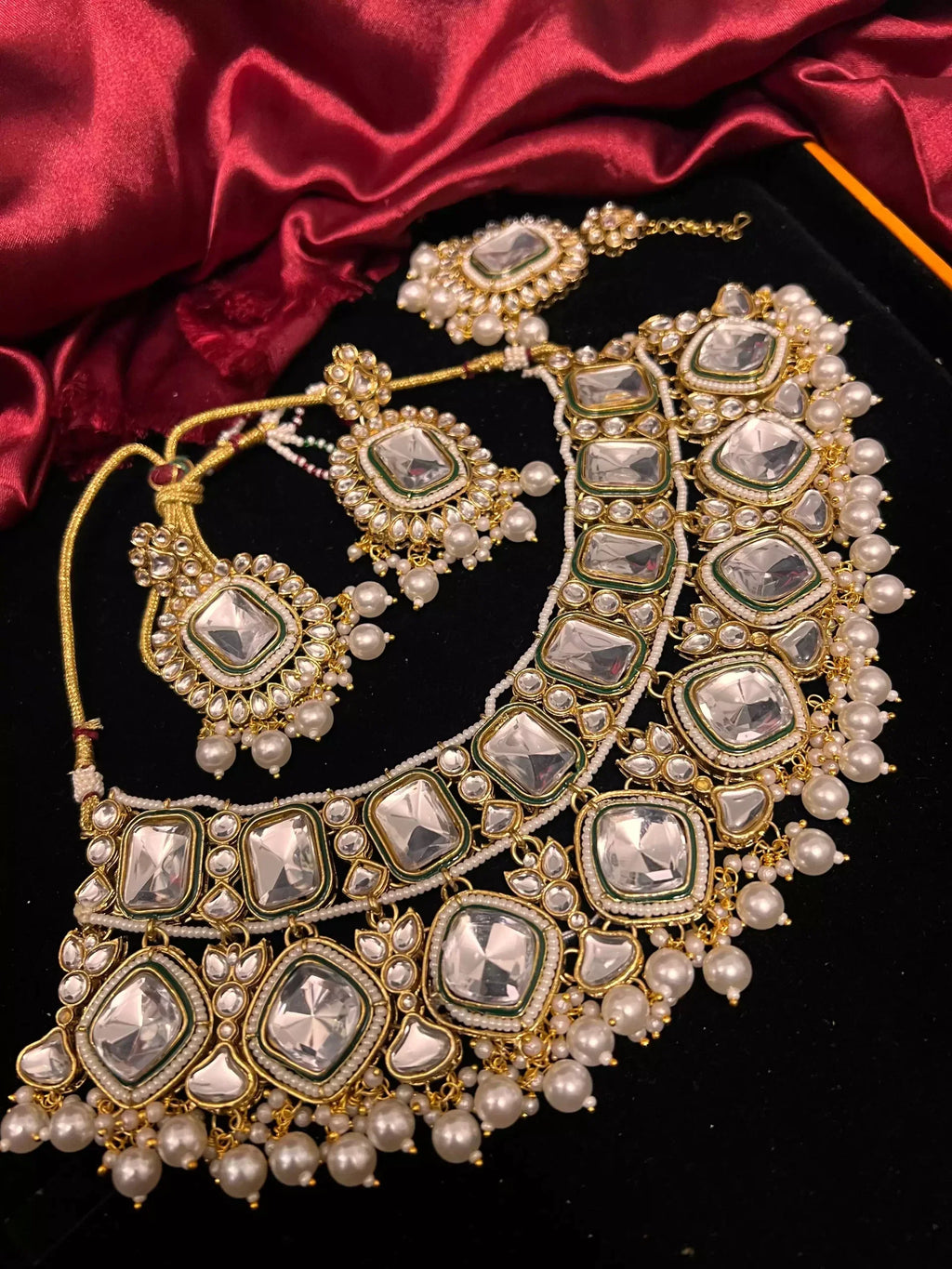 Indian kundan necklace set