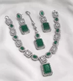 Zircon AD necklace set with teeka - Image 5