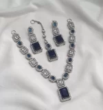 Zircon AD necklace set with teeka - Image 9