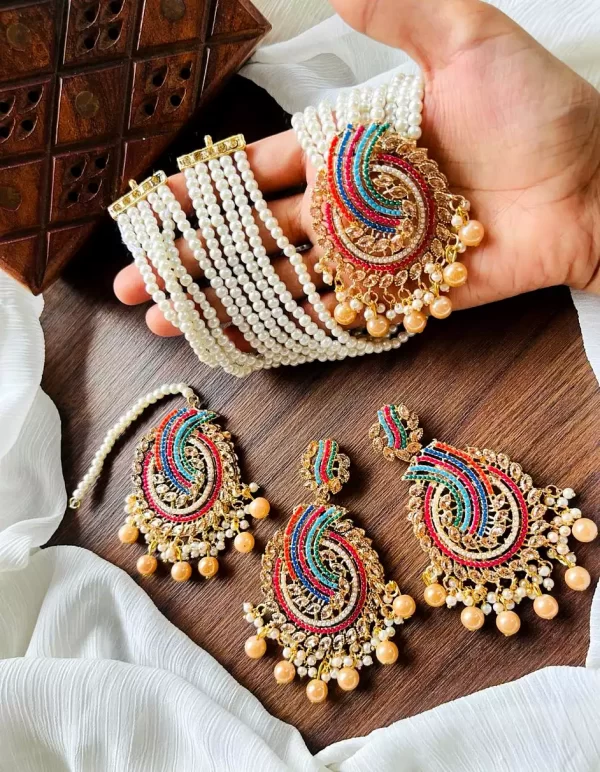 champ-10-6.webp Noratan maala set with big teeka - Image 2