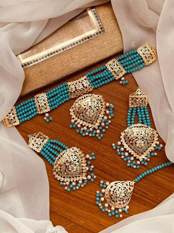 light-blue-11.webp Hyderabadi choker set - Image 4
