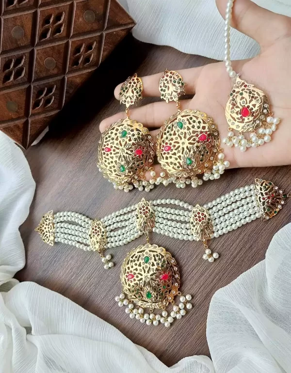 multi-2-13.webp Hyderabadi choker set - Image 5