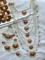 7 layer Hyderabadi set with jhumar - Image 2