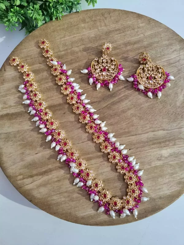 pink-96.webp Zircon maala set - Image 5