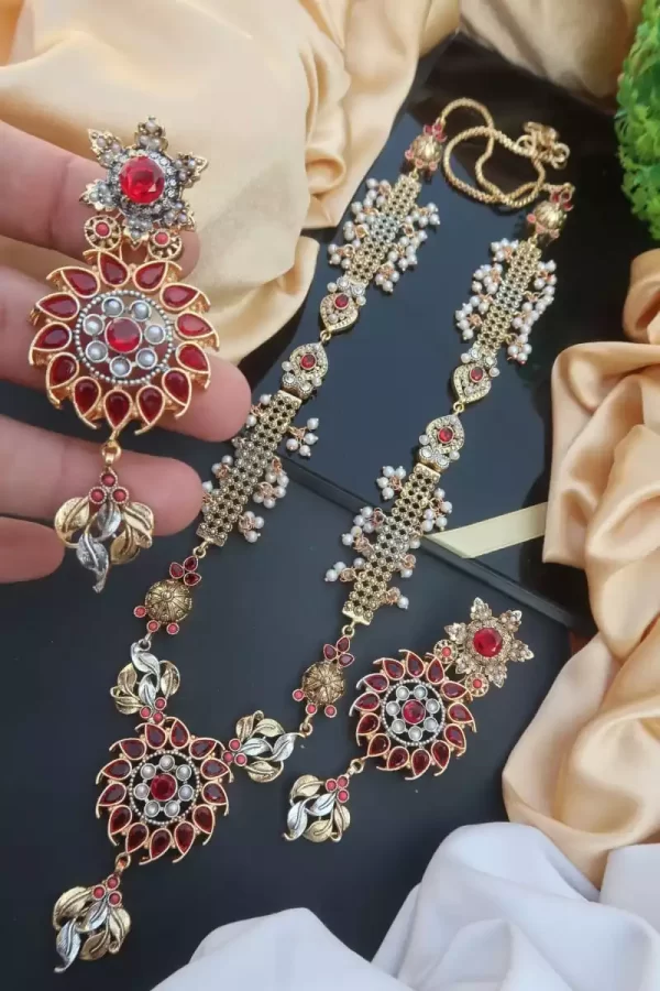 red-16-5.webp Long Egyptian maala set - Image 3