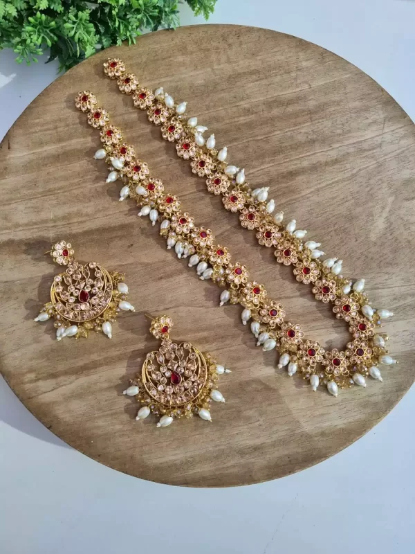 red-98.webp Zircon maala set - Image 4