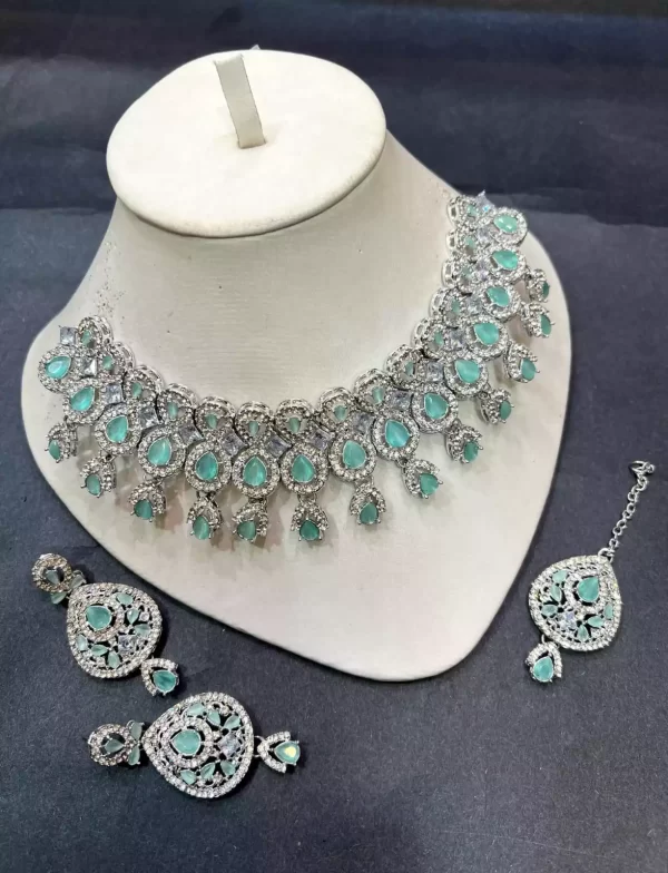 s-mint-32.webp Zircon 2 in 1 collar necklace set - Image 5