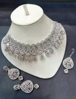 Zircon 2 in 1 collar necklace set - Image 4
