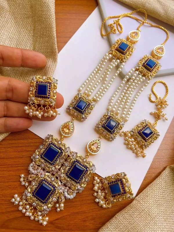 db Egyptian maala set with teeka - Image 10