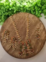 Navratan maala set with teeka - Image 4