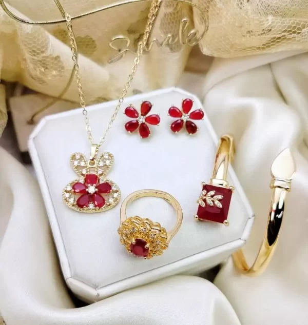 red Zircon combo set - Image 1