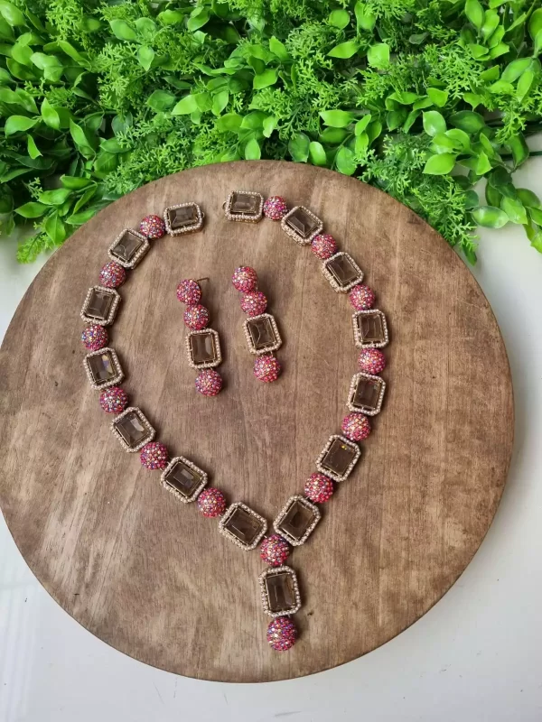 ruby Jarao long maala set - Image 3