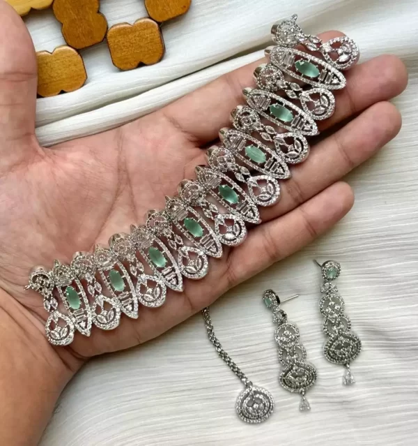 American diamond bridal set - Image 5