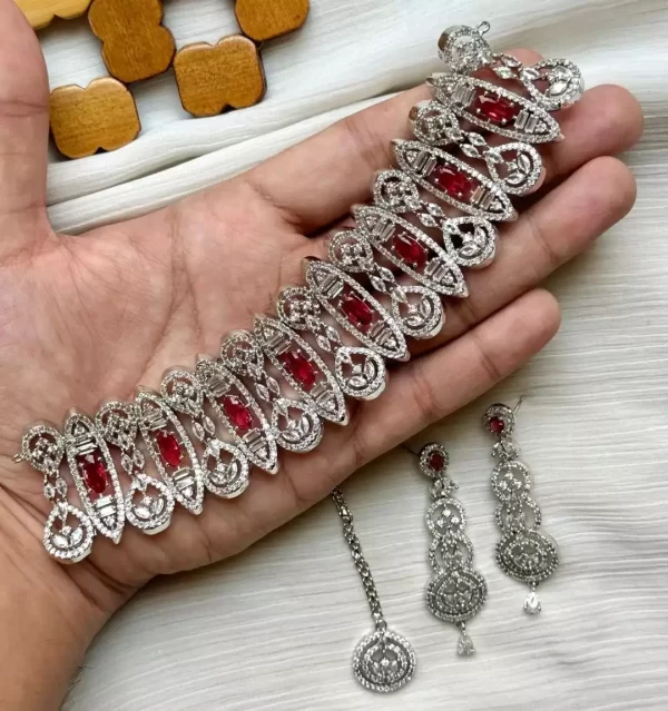 American diamond bridal set - Image 3