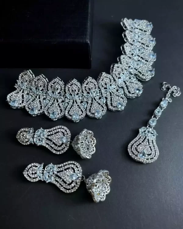 ss Zircon bridal set - Image 1