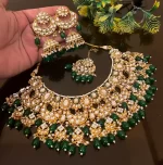 Kundan heavy necklace set - Image 2