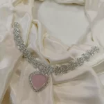 Zircon necklace set with teeka - Image 9