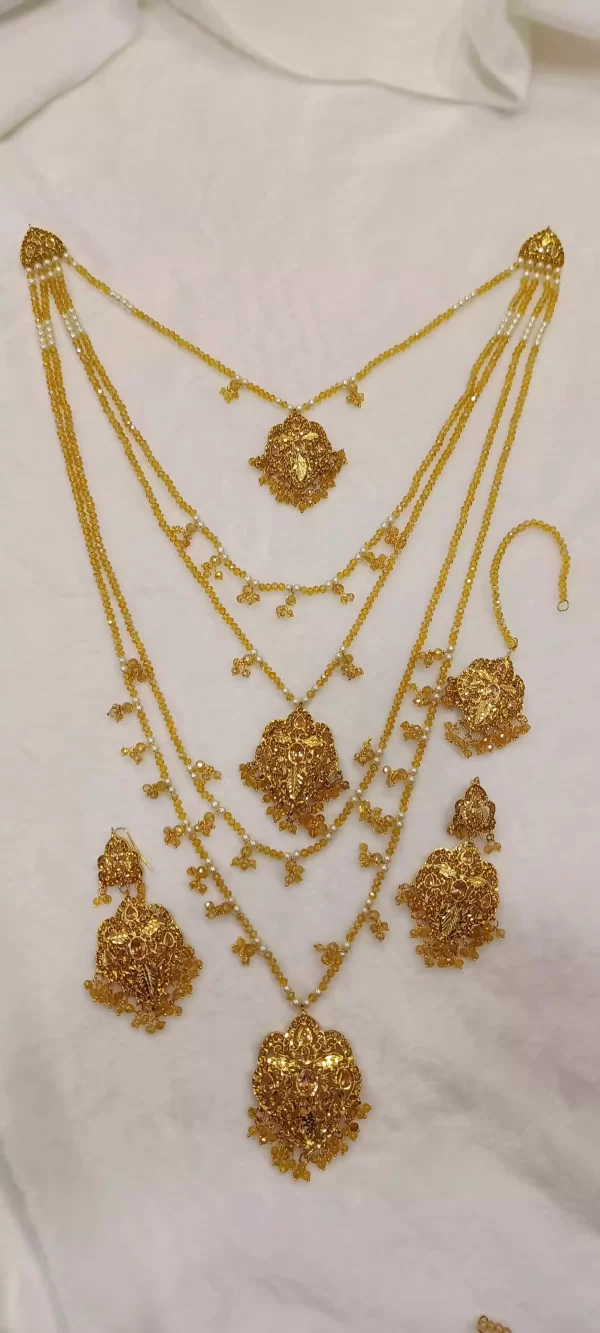 golden 3 layer bridal set - Image 1