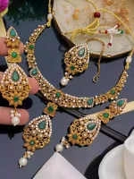 Gold plated necklace set