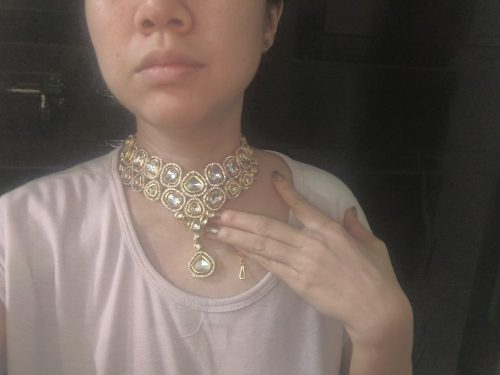 Elegant zircon necklace set photo review