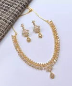 Indian zircon necklace set