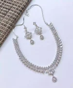 Indian zircon necklace set - Image 7