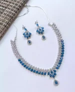Indian zircon necklace set - Image 6
