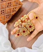 Zircon openable bangle pair