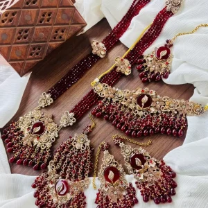 Handmade heavy bridal set jewelry bridal