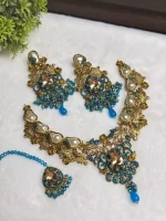 MOP necklace set with teeka - Image 3