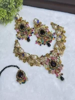 MOP necklace set with teeka - Image 2