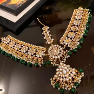 Kundan matha patti head wear jewelry