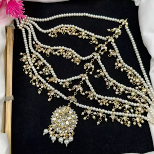 Kundan full matha patti jewelry