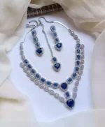 American diamond double layer bridal set - Image 3
