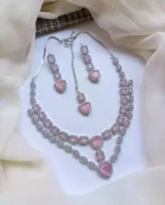 American diamond double layer bridal set - Image 4