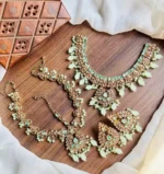 Bridal necklace set with maatha patti - Image 5