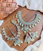 Bridal necklace set with maatha patti - Image 2