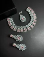 Pure zircon necklace set