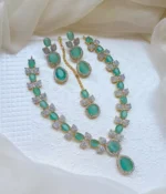 AD necklace set with teeka - Image 4