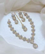 AD necklace set with teeka - Image 3