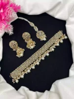 Elegant Choker Set with Teeka - Image 6