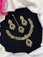 Zircon Necklace Set with Teeka