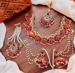 Noratan Bridal Set With Jhumar - Image 4