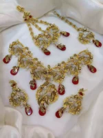 Designer Bridal Set With Jhumar - Image 4