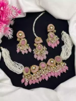Pearl crush stone choker set - Image 6