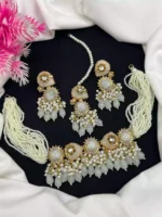 Pearl crush stone choker set - Image 3