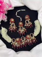 Pearl crush stone choker set - Image 2