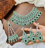 Zircon bridal set with jhumar
